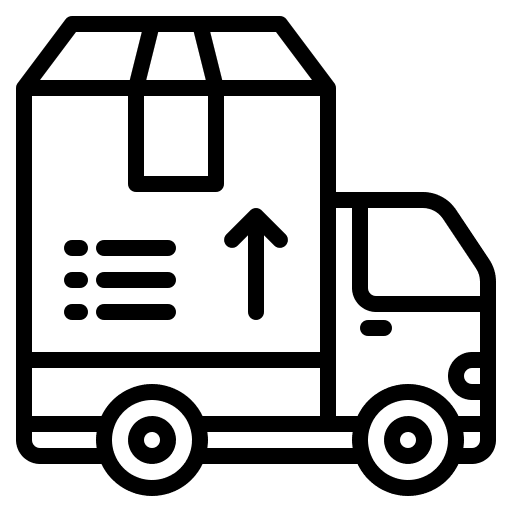 Delivery truck delivery logistic parcel icon