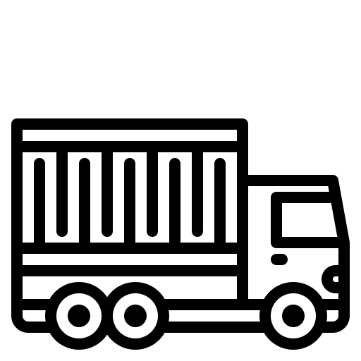 Truck shipping and delivery transport container truck icon Truck shipping and delivery transport container truck icon