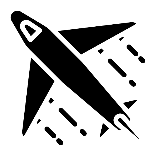 Airplane logistic transportation jet icon