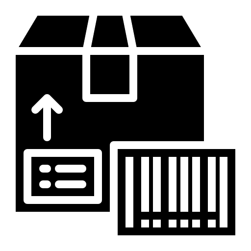 Bar code logistic barcode scan shipping and delivery icon