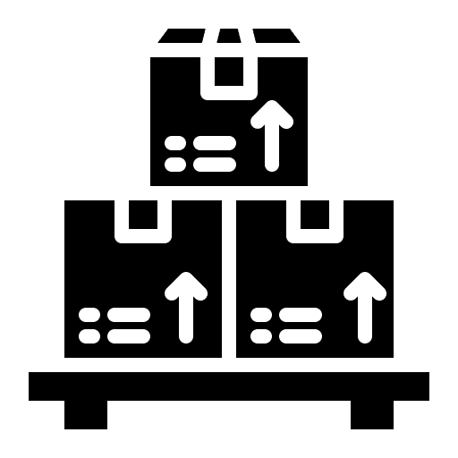 Distribution package shipping shipping and delivery icon