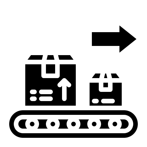 Distribution logistics shipment distribution icon