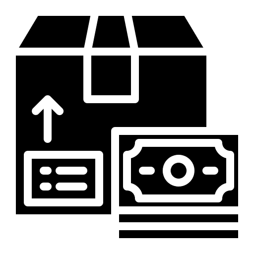 Cash logistic cash shipping icon