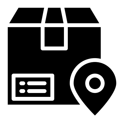 Location box location delivery icon