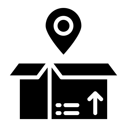 Location box parcel location icon