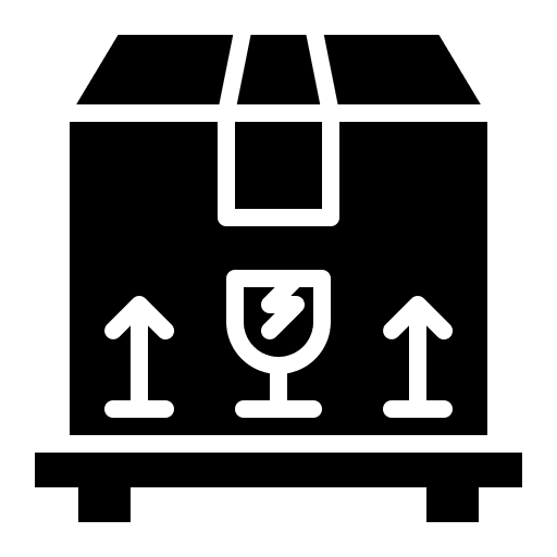 Parcel logistic package shipping icon