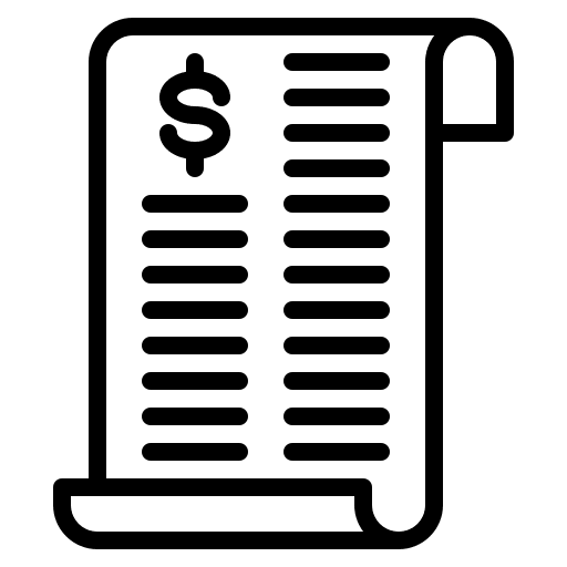 Bill commerce receipt bill icon Bill commerce receipt bill icon