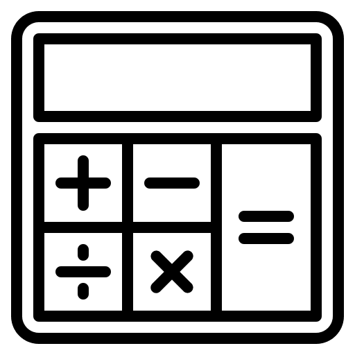 Calculator technology calculate education icon