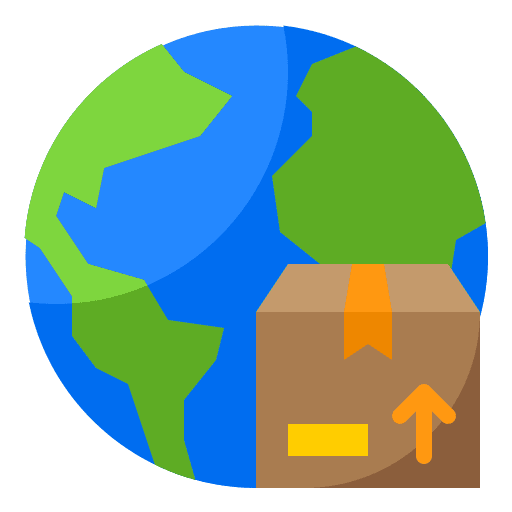 Delivery shipment box shipping and delivery icon
