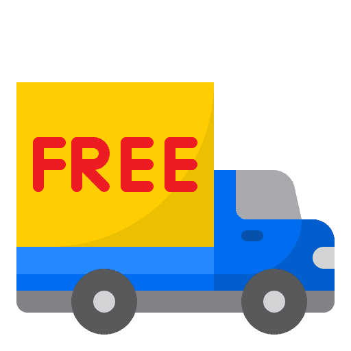 Delivery truck logistic free shipping icon Delivery truck logistic free shipping icon