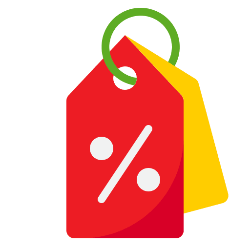 Discount tag sales percentage commerce and shopping icon