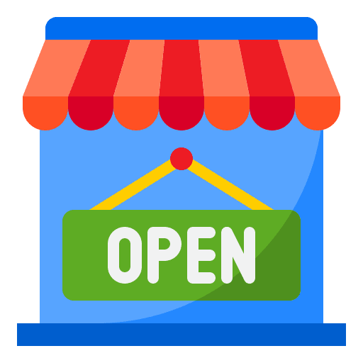 Open open store market icon