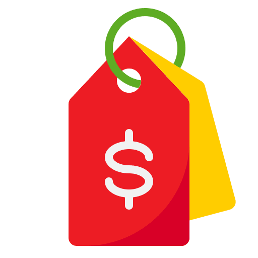Price tag dollar shop label icon Price tag dollar shop label icon