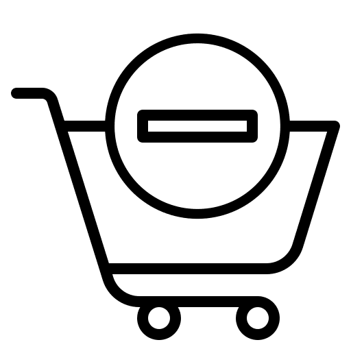 Shopping cart minus ui shopping cart icon Shopping cart minus ui shopping cart icon