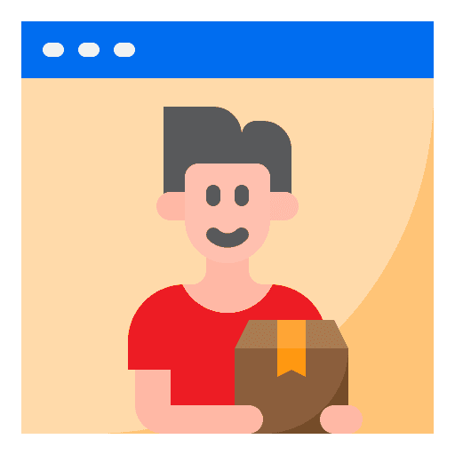 Delivery courier boy shipping and delivery ecommerce icon Delivery courier boy shipping and delivery ecommerce icon