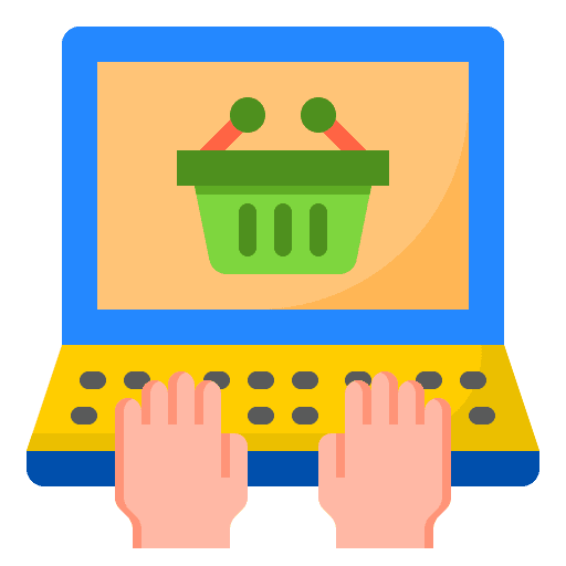 Online shopping ui laptop electronics icon Online shopping ui laptop electronics icon