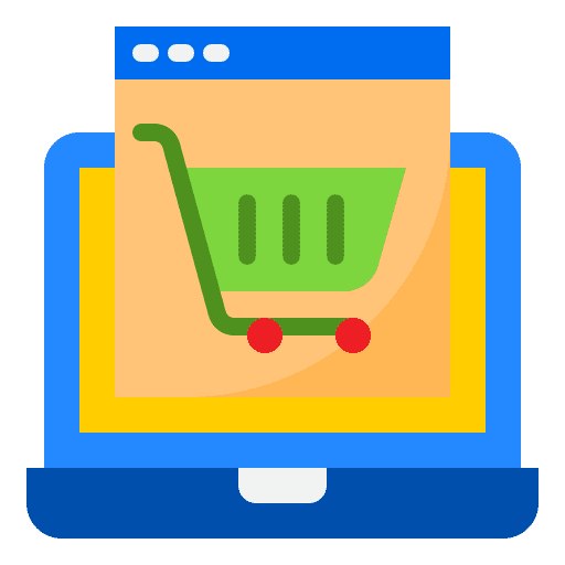 Online shopping website electronics ecommerce icon Online shopping website electronics ecommerce icon