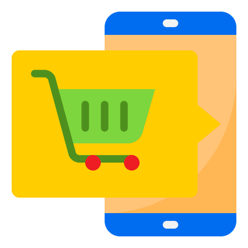 Online shopping electronics mobile phone ecommerce icon Online shopping electronics mobile phone ecommerce icon