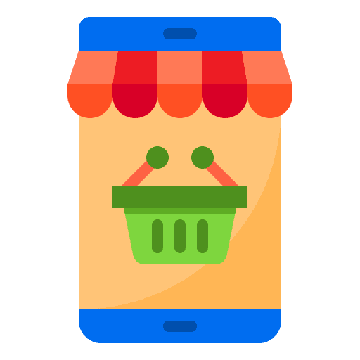 Online shopping mobile phone electronics online shop icon Online shopping mobile phone electronics online shop icon