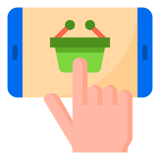 Online shopping online shopping shopping basket hand icon Online shopping online shopping shopping basket hand icon