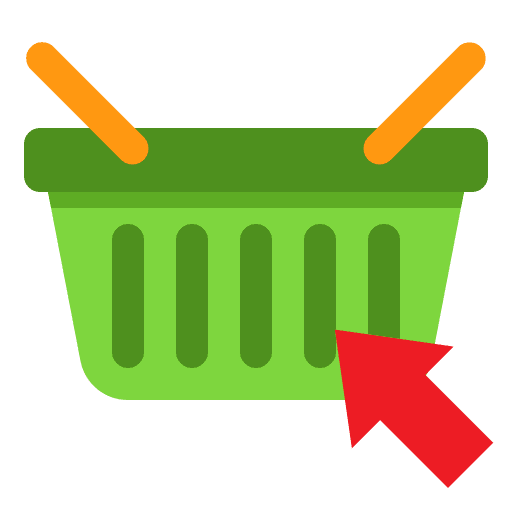 Shopping basket pointer online shop online shopping icon Shopping basket pointer online shop online shopping icon