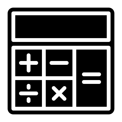Calculator calculation electronics calculate icon