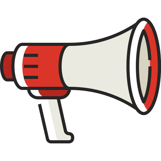 Megaphone shout loudspeaker announcer icon Megaphone shout loudspeaker announcer icon