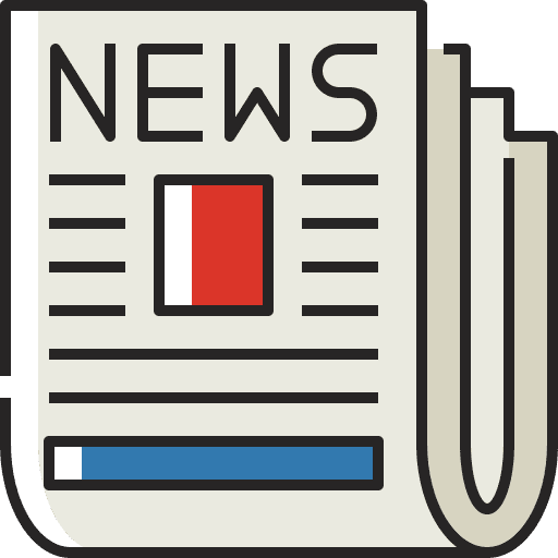 Newspaper magazine news communications icon