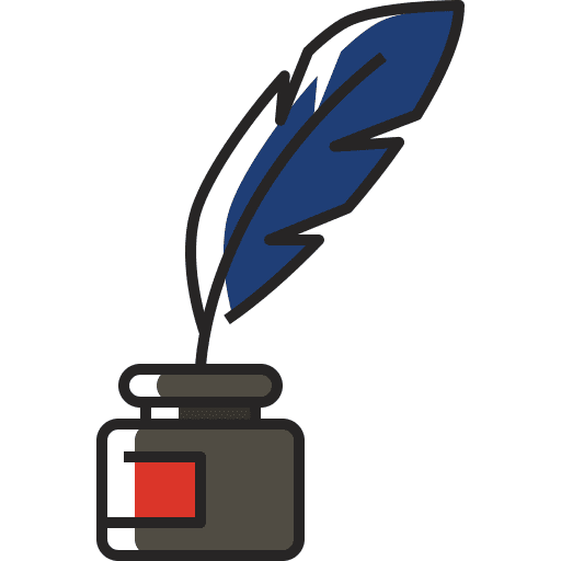 Quill cultures quill inkwell icon