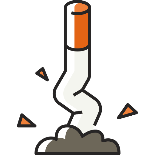 Cigarette no smoking bad habits healthcare icon