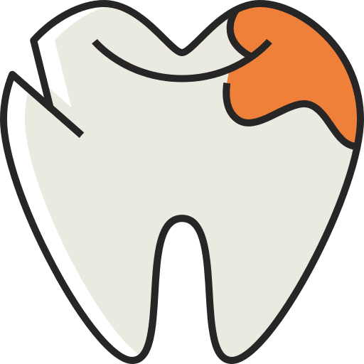 Tooth dental care broken tooth orthodontist icon Tooth dental care broken tooth orthodontist icon