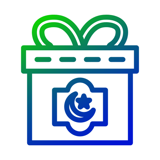 Gift rub el hizb gift box present icon Gift rub el hizb gift box present icon