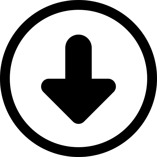 Down arrow orientation downloading ui icon Down arrow orientation downloading ui icon