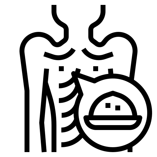 Poor starvation food people icon