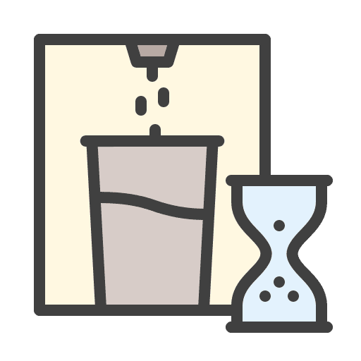 Wait coffee machine hourglass wait icon Wait coffee machine hourglass wait icon
