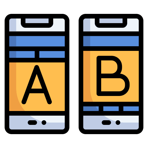 Comparison prototype content design icon