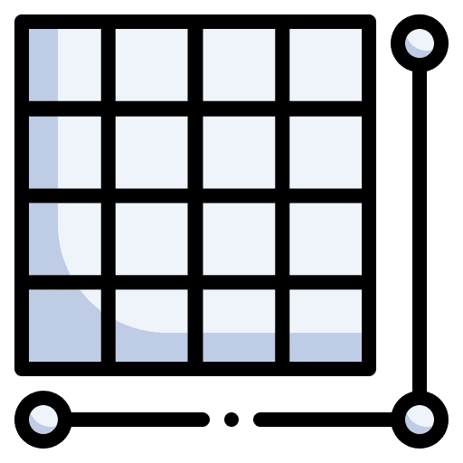 Grid interface table rectangle icon Grid interface table rectangle icon