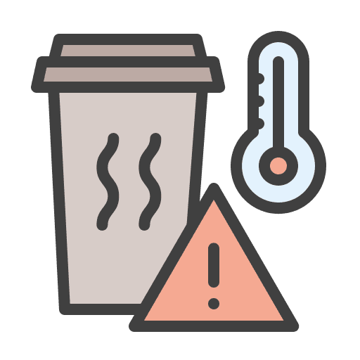 Hot drink hot drink take away warning icon Hot drink hot drink take away warning icon