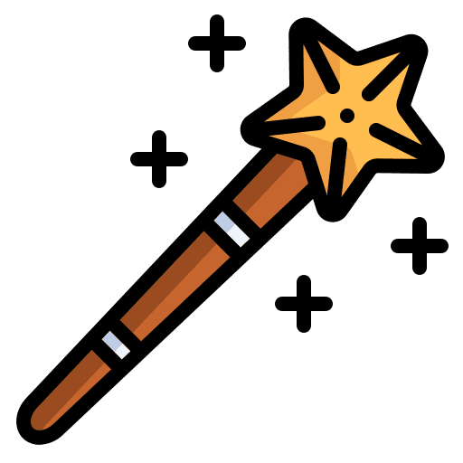 Magic wand design tools design thinking creativity icon