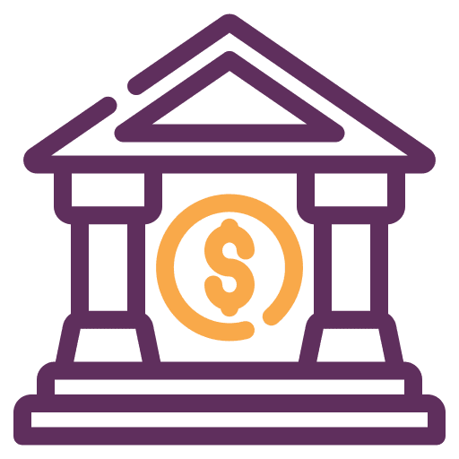 Bank culture business and finance bank icon
