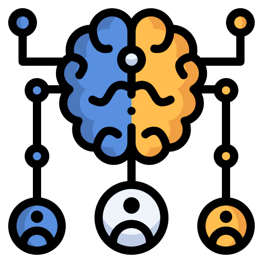Brainstorm teamwork creative strategy icon Brainstorm teamwork creative strategy icon