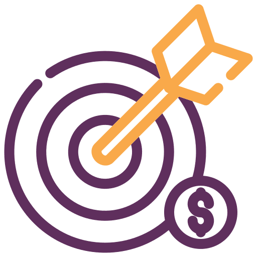 Finance target finance achievement icon