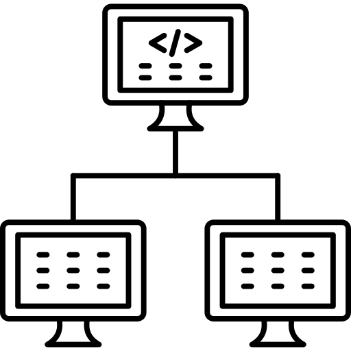 Deployment development interface monitor icon Deployment development interface monitor icon