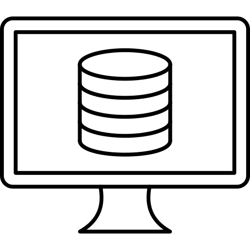 Database database data storage computer icon Database database data storage computer icon