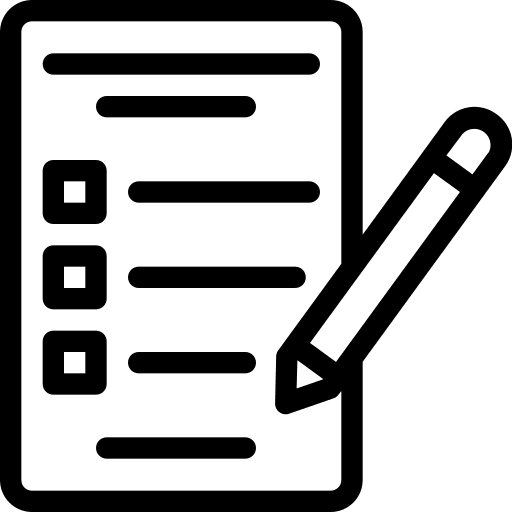 Exam write exam test icon