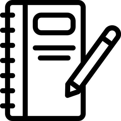 Notebook notebook book pencil icon