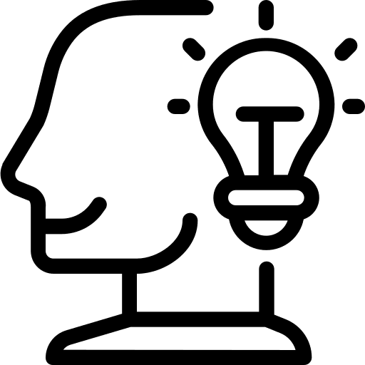 Idea strategy education business and finance icon Idea strategy education business and finance icon