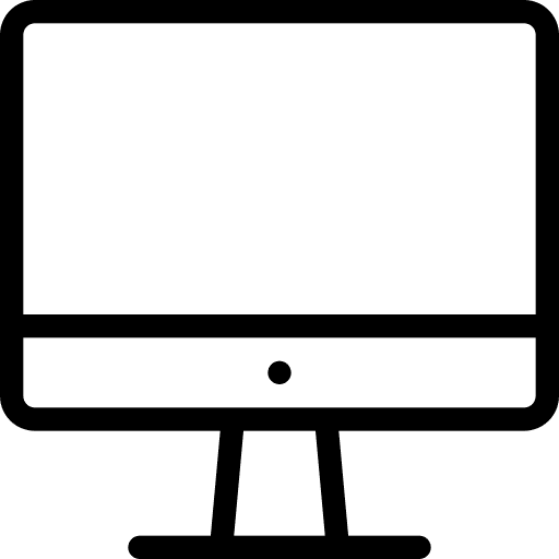 Computer monitor ui electronics icon Computer monitor ui electronics icon