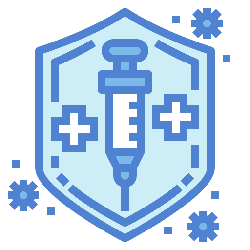 Protected immunity vaccine protected icon
