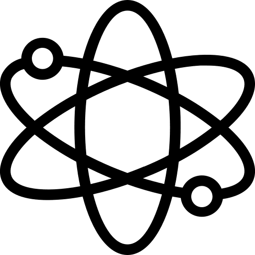 Science education atomic structure atom icon Science education atomic structure atom icon